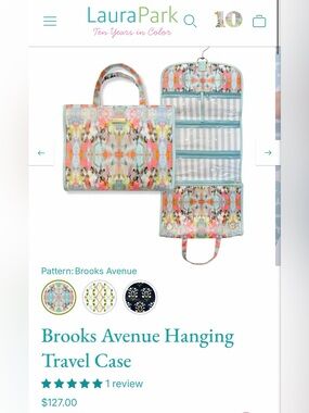 Laura Park Brooks Avenue Hanging Travel Case - Multicolor Floral